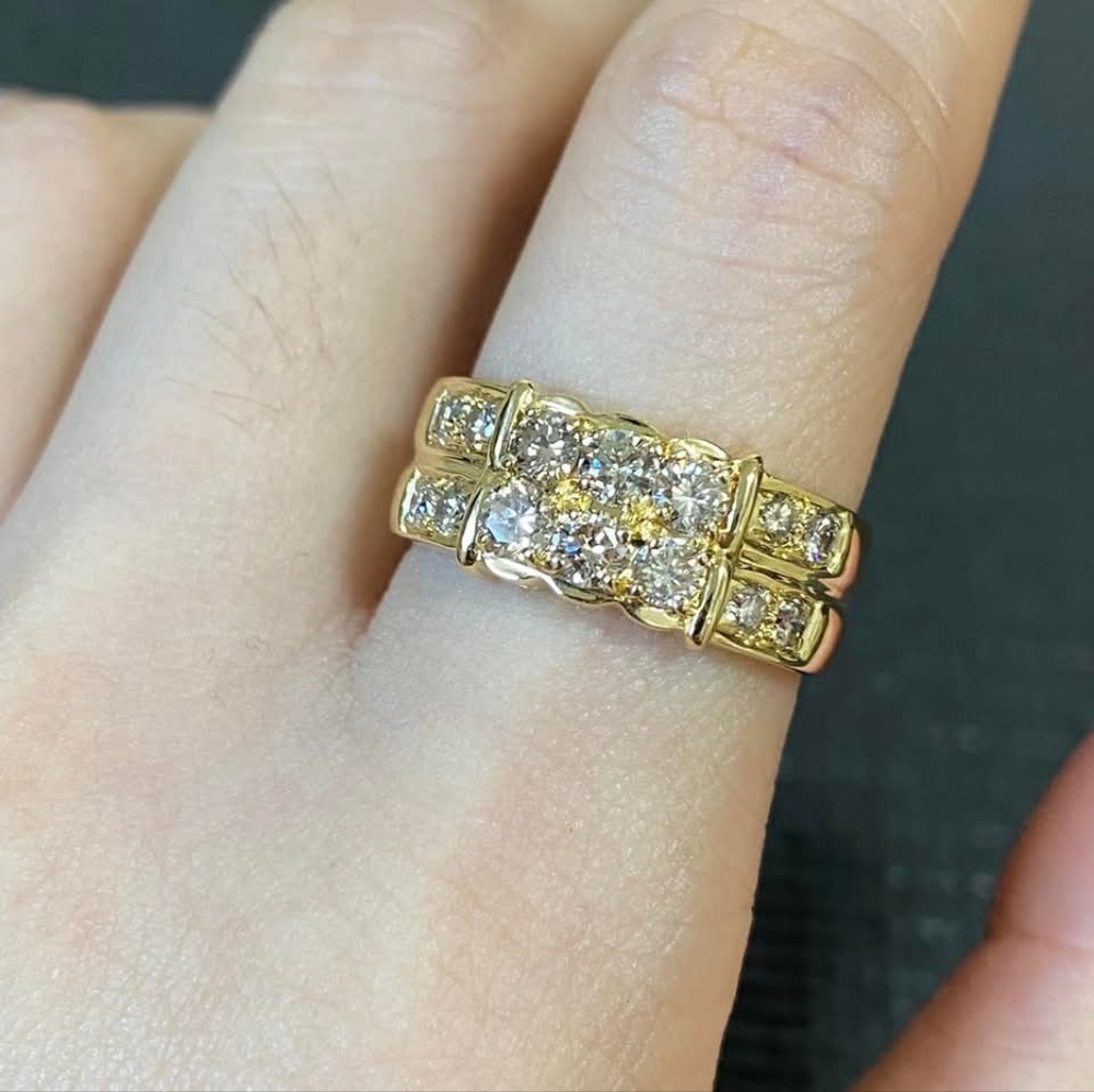 18k YG Diamond Ring